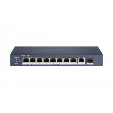 10 prievadų, 8 PoE prievadų komutatorius Hikvision DS-3E0510HP-E 10 prievadų, 8 PoE prievadų komutatorius Hikvision DS-3E0510HP-E