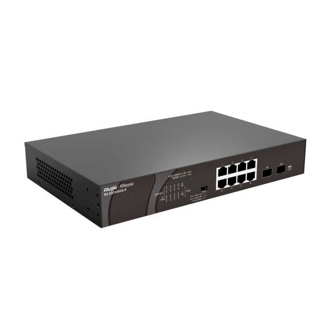 10 prievadų komutatorius Ruijie RG-ES110GDS-P (PoE) 10 prievadų komutatorius Ruijie RG-ES110GDS-P (PoE)