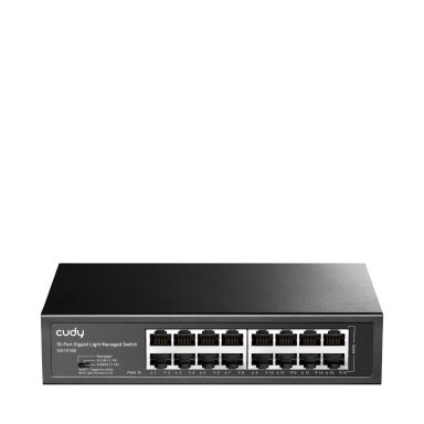 16 prievadų valdomas komutatorius CUDY GS1016E