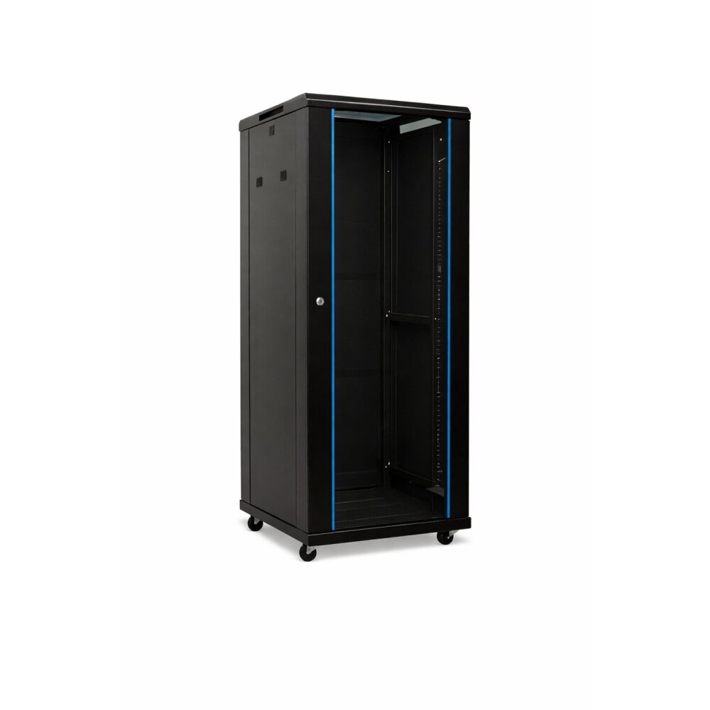 19\'\' pastatoma komutacinė spinta A2-6627B (27U, 600x600x1405mm, IP20, iki 1000kg, juoda, nesurinkta)