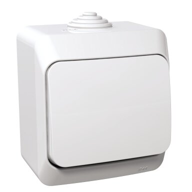 1 klavišo perjungiklis Schneider Cedar Plus WDE000560 (virštinkinis, baltas, 16A, 250V)