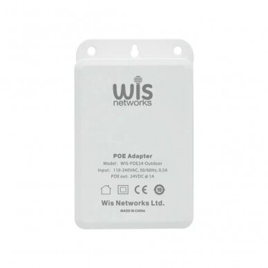 1 PoE prievado komutatorius WISNET WIS-POE24-Outdoor 1 PoE prievado komutatorius WISNET WIS-POE24-Outdoor