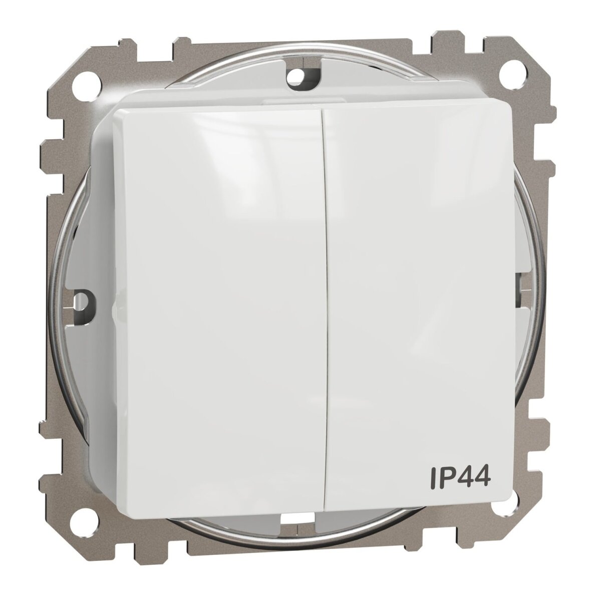2 klavišų jungiklis Schneider Sedna Design SDD211105 (baltas, IP44)
