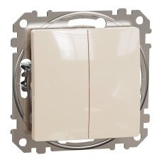 2 klavišų jungiklis Schneider Sedna Design SDD113105 (pilkas)