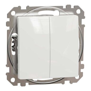 2 klavišų jungiklis Schneider Electric Sedna Design SDD111105 (baltas)