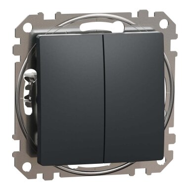 2 klavišų perjungiklis Schneider Electric Sedna Design SDD114108 (antracitas)