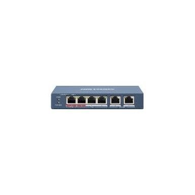 6 prievadų, 4 PoE prievadų komutatorius Hikvision DS-3E0106HP-E