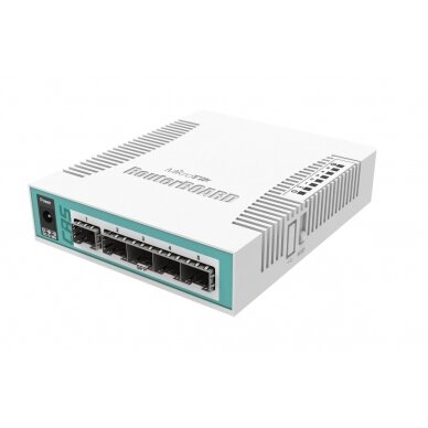 6 prievadų komutatorius Mikrotik CRS106-1-5S 6 prievadų komutatorius Mikrotik CRS106-1-5S