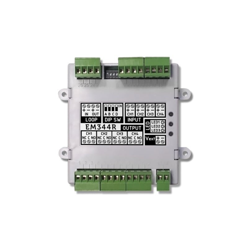 Adresinis relinis modulis Enea EM344R (4x I/O) Adresinis relinis modulis Enea EM344R (4x I/O)