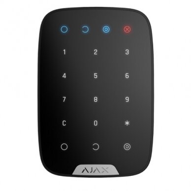 Ajax KeyPad Plus belaidė valdymo klaviatūra (juoda) Ajax KeyPad Plus belaidė valdymo klaviatūra (juoda)
