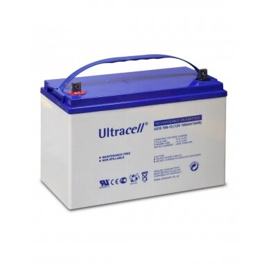 Akumuliatorius Ultracell UCG100-12 (100Ah, 12V) Akumuliatorius Ultracell UCG100-12 (100Ah, 12V)