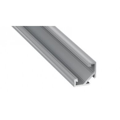 Aliuminis kampinis profilis Lumines LED juostoms C (pilkas, 2m) Aliuminis kampinis profilis Lumines LED juostoms C (pilkas, 2m)