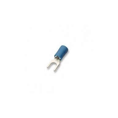 AU presuojama izoliuota šakutė M3 (2,5 mm², mėlyna)