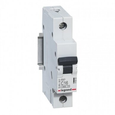 Automatinis jungiklis MCB RX3 Legrand 419202 (16A, 1P, 230V, 6kA) Automatinis jungiklis MCB RX3 Legrand 419202 (16A, 1P, 230V, 6kA)