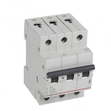 Automatinis jungiklis MCB RX3 Legrand 419233 (10A, 3P, 230V, 6kA) Automatinis jungiklis MCB RX3 Legrand 419233 (10A, 3P, 230V, 6kA)