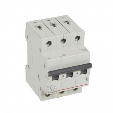 Automatinis jungiklis MCB RX3 Legrand 419234 (13A, 3P, 400V, 6kA) Automatinis jungiklis MCB RX3 Legrand 419234 (13A, 3P, 400V, 6kA)