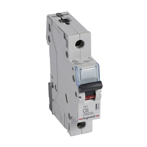 Automatinis jungiklis MCB RX3 Legrand 403430 (6A, 1P, 230V, 6kA) Automatinis jungiklis MCB RX3 Legrand 403430 (6A, 1P, 230V, 6kA)