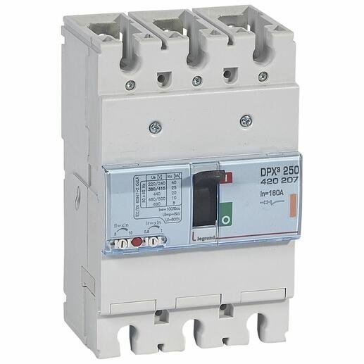 Automatinis jungiklis DPX3 250TM Legrand 420207 (160A, 3P, 25kA) Automatinis jungiklis DPX3 250TM Legrand 420207 (160A, 3P, 25kA)