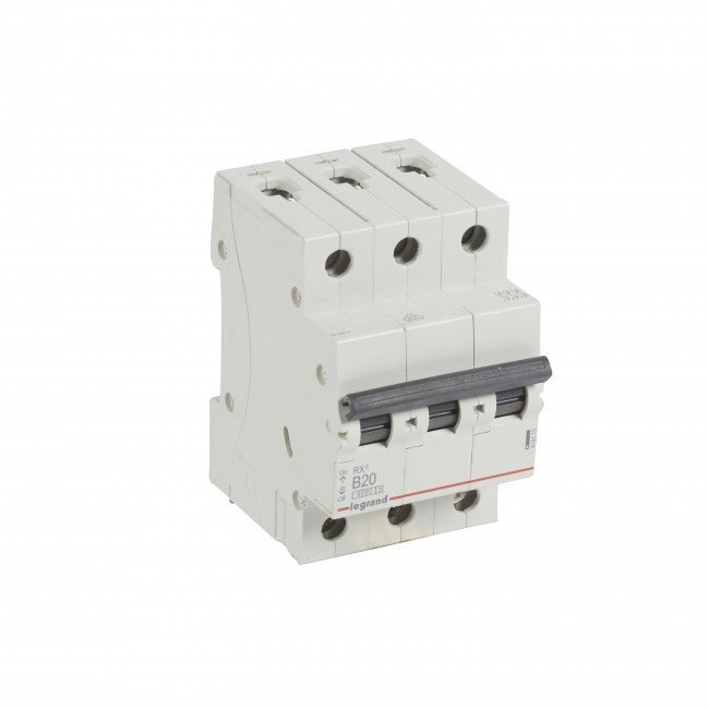 Automatinis jungiklis MCB RX3 Legrand 419170 (20A, 3P, 230V, 6kA) Automatinis jungiklis MCB RX3 Legrand 419170 (20A, 3P, 230V, 6kA)