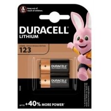 Baterija Lithium Duracell CR123 (2 vnt.)