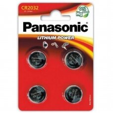 Baterija Panasonic Lithium CR2025 (4 vnt.)