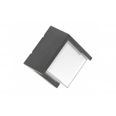 CANTI LED sieninis šviestuvas (pilkas, 12W, 1000lm, IP65, 4000K) GTV LD-CANTI12WKW-15