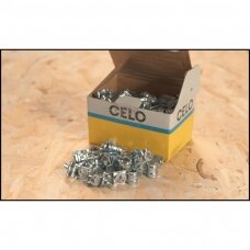CELO PFT metalinis vamzdžio spaustukas su plastikiniu įdėklu