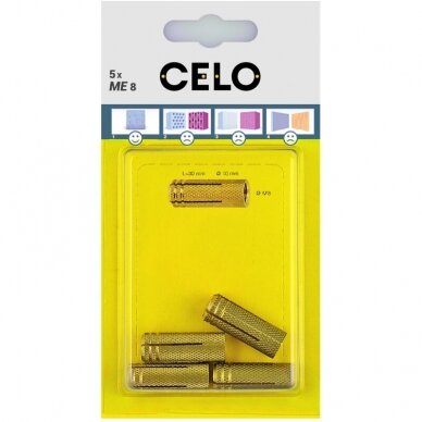 CELO ME 8-30 lizdinis žalvarinis kištukas CELO ME 8-30 lizdinis žalvarinis kištukas