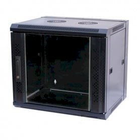 Commutation cabinet 19\" wall mounted 7U 540x400x300mm (anthracite, not assembled, glass doors) Commutation cabinet 19\" wall mounted 7U 540x400x300mm (anthracite, not assembled, glass doors)