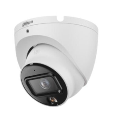Dahua Dome IPC-HDW1639T-A-IL-0280B-S6 F2.8 (Balta, 6MP, ~110°, IR+balta šviesa 30m, IP67)
