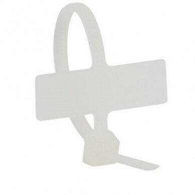 Dirželis kabeliui su aikštele žymėjimui LEGRAND 95x2.4mm (baltas) Dirželis kabeliui su aikštele žymėjimui LEGRAND 95x2.4mm (baltas)