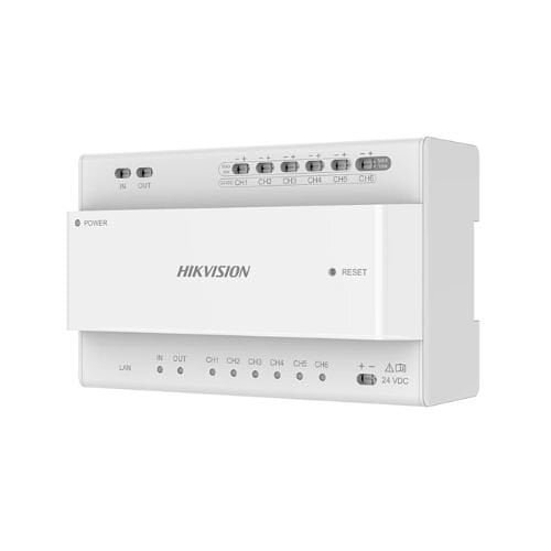 Dviejų laidų vaizdo/garso skirstytuvas Hikvision DS-KAD706Y-SP Dviejų laidų vaizdo/garso skirstytuvas Hikvision DS-KAD706Y-SP