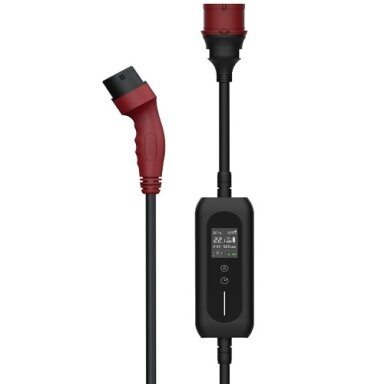 Elektromobilio nešiojamas įkroviklis Type 2 - CEE, 11kW, 6-16A, 3-fazis, 5m Elektromobilio nešiojamas įkroviklis Type 2 - CEE, 11kW, 6-16A, 3-fazis, 5m