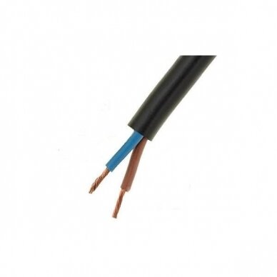 Elpar OMY kabelis 2x1.0mm2 (juodas, 100m)