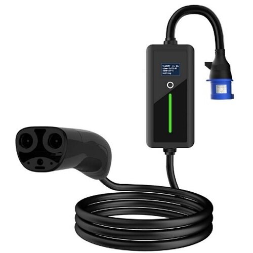 Elektromobilio įkroviklis TESLA NACS - CEE, 6-32A, 7kW, 1-fazė, 5m Elektromobilio įkroviklis TESLA NACS - CEE, 6-32A, 7kW, 1-fazė, 5m