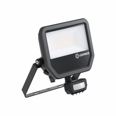FLOODLIGHT LED prožektorius Ledvance 4099854306921 (juodas, 41W/27W, 4000K, 6000lm/4000lm, IP65, judesio daviklis) FLOODLIGHT LED prožektorius Ledvance 4099854306921 (juodas, 41W/27W, 4000K, 6000lm/4000lm, IP65, judesio daviklis)