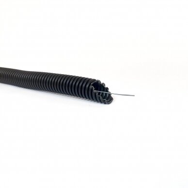 Gofruotas vamzdis su viela 16mm (behologenų, juodas, 100m, 750 N/5 cm, D16) GLOB-EL GL100WUV Gofruotas vamzdis su viela 16mm (behologenų, juodas, 100m, 750 N/5 cm, D16) GLOB-EL GL100WUV