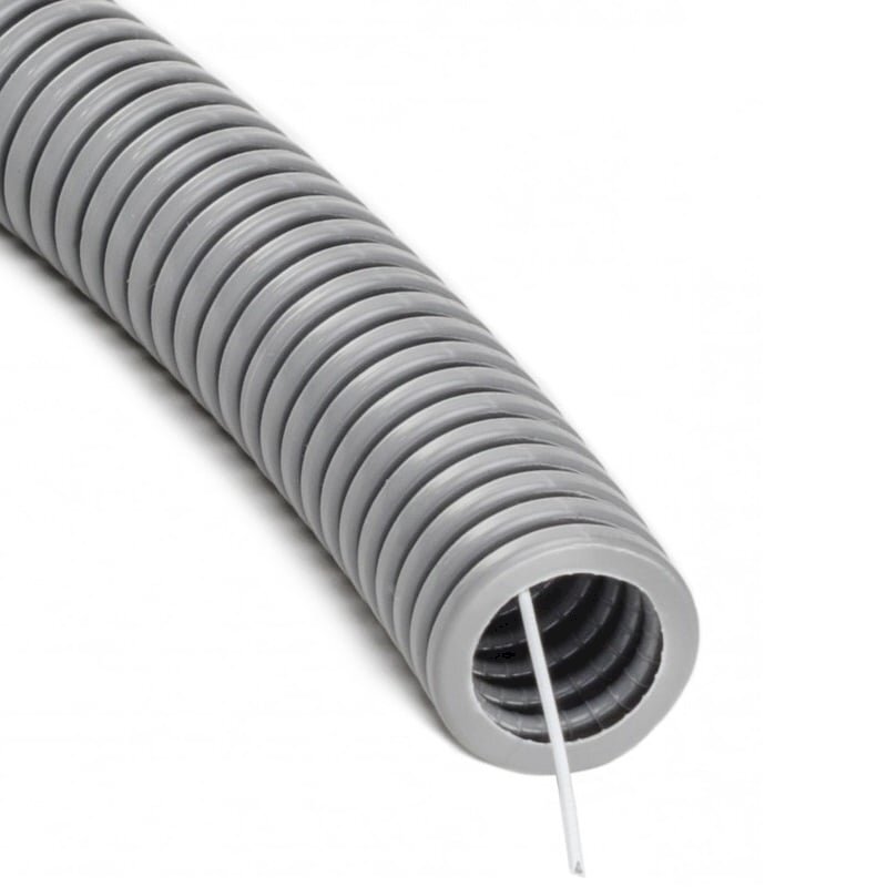 Gofruotas vamzdis su viela 32mm (behologenų, pilkas, 50m, 750 N/5 cm, D32) GLOB-EL GL401 Gofruotas vamzdis su viela 32mm (behologenų, pilkas, 50m, 750 N/5 cm, D32) GLOB-EL GL401