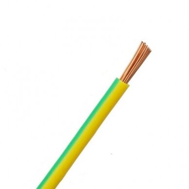 H07V-K (LgY) 1x2.5 mm2 vienagyslis laidas ELPAR (geltonas / žalias, 1 m) H07V-K (LgY) 1x2.5 mm2 vienagyslis laidas ELPAR (geltonas / žalias, 1 m)