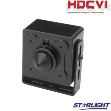 HD-CVI slapta kamera, 2MP 1/2.8" STARLIGHT sensor., pinholinis o