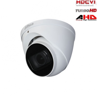 HD-CVI, TVI, AHD, CVBS kamera kupolinė 2MP su LXIR iki 60m. 1/2.