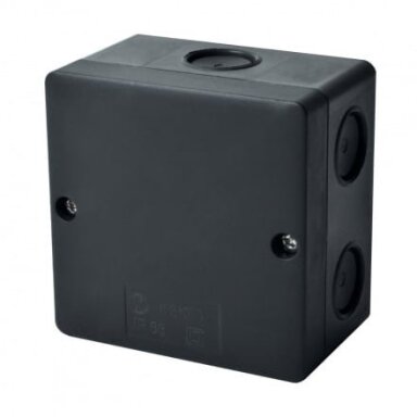 Hermetinė paskirstymo dėžutė Kopos KSK 80_FA (juoda, 81x81x54mm, IP66, UV atspari)