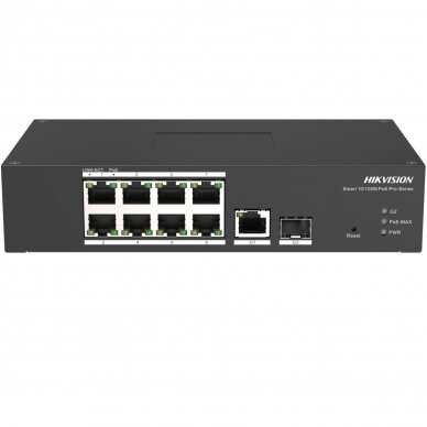 Hikvision 10 prievadų 8 PoE prievadų komutatorius DS-3T1310P-SI/HS Hikvision 10 prievadų 8 PoE prievadų komutatorius DS-3T1310P-SI/HS
