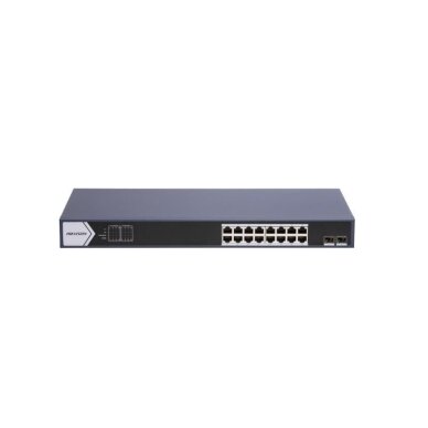 Hikvision 18 prievadų 16 PoE prievadų komutatorius DS-3E0518P-E/M(B) Hikvision 18 prievadų 16 PoE prievadų komutatorius DS-3E0518P-E/M(B)