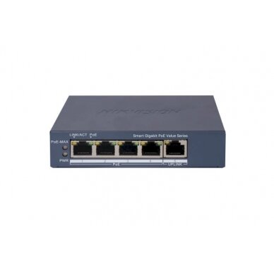 Hikvision 5 prievadų komutatorius DS-3E1505P-EI/M Hikvision 5 prievadų komutatorius DS-3E1505P-EI/M