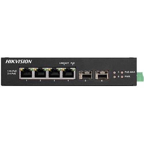 Hikvision 6 prievadų komutatorius DS-3T0506HP-E/HS
