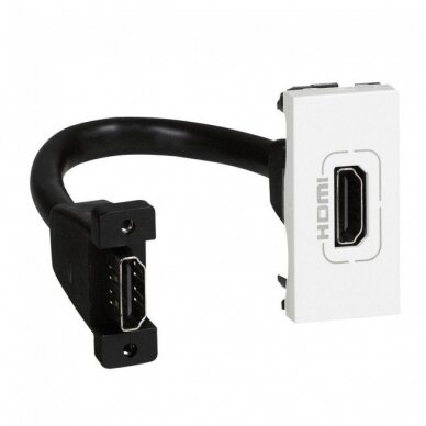 Įleidžiamas modulinis HDMI lizdas Mosaic Legrand 078778 Įleidžiamas modulinis HDMI lizdas Mosaic Legrand 078778