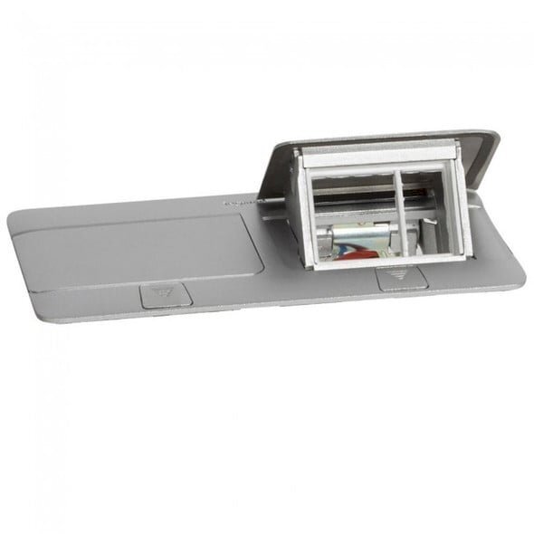 Įleidžiama modulinė dėžutė 2x4 mod. Legrand 654003 (metalinė, sidabro spalva) Įleidžiama modulinė dėžutė 2x4 mod. Legrand 654003 (metalinė, sidabro spalva)