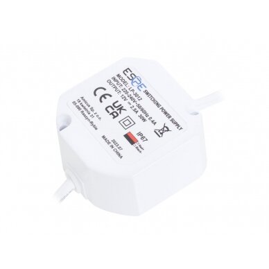 Impulsinis maitinimo šaltinis ESPE LP-3012 (30W, 2.5A/12V, hermetinis IP67, 50x47x25) Impulsinis maitinimo šaltinis ESPE LP-3012 (30W, 2.5A/12V, hermetinis IP67, 50x47x25)
