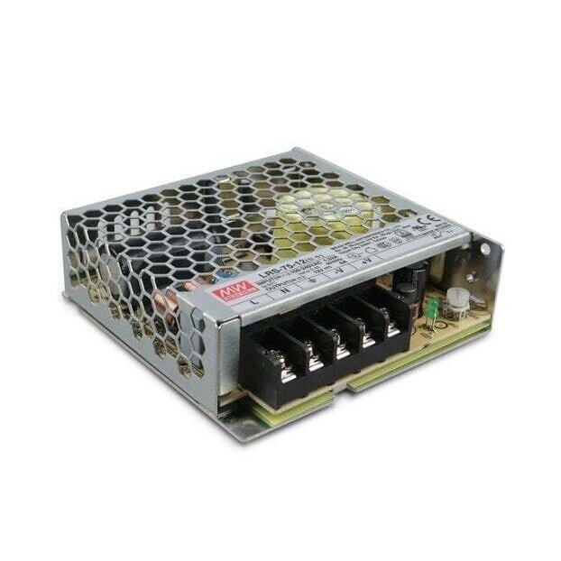 Impulsinis maitinimo šaltinis 12V 6A uždaras MEAN WELL Impulsinis maitinimo šaltinis 12V 6A uždaras MEAN WELL